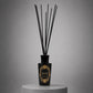 HURRICANE Muted Cedar reed diffuser, the bottle with its reeds